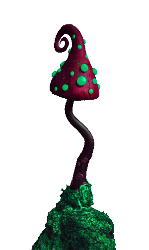 Pilz aus Moderliermasse